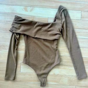 COPY - Lovers and Friends Florence Bodysuit in Taupe